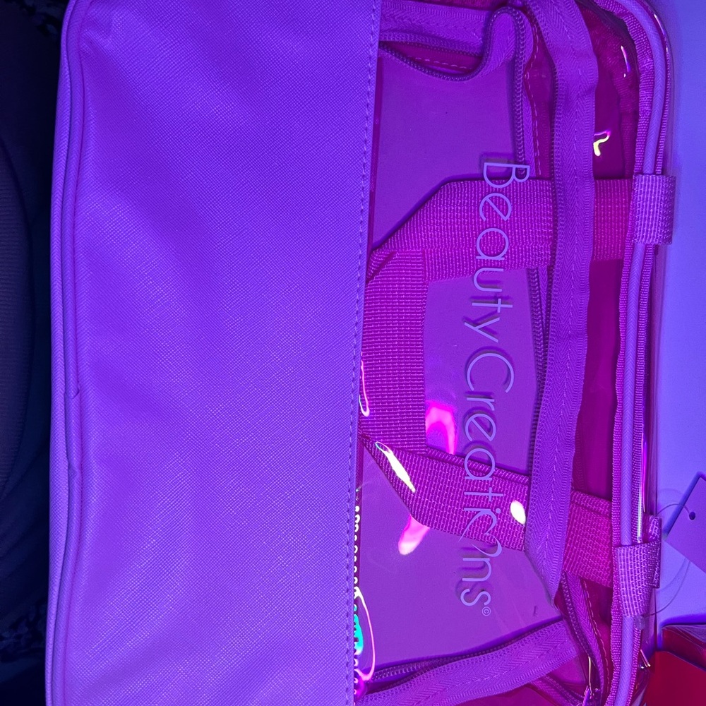 Beauty Creations Vibrant Pink Cosmetic Bag